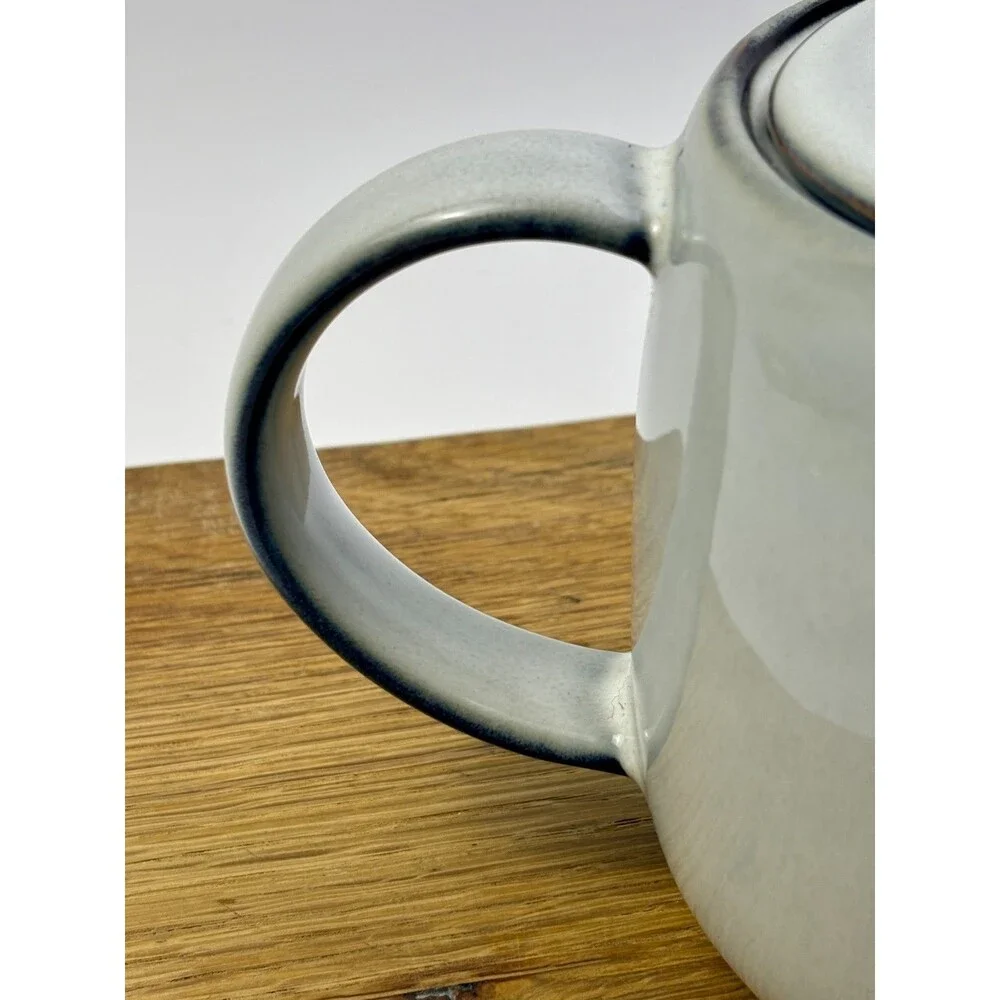 IKEA GLADELIG Gray Stoneware Teapot 1.3 Qt Scandinavian Modern